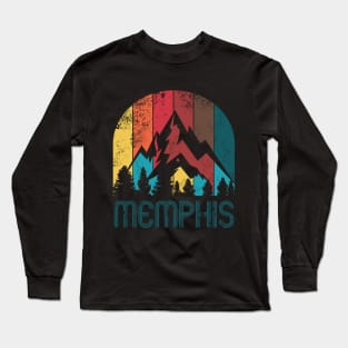 Retro City of Memphis T Shirt for Men Women and Kids Long Sleeve T-Shirt